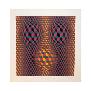 VICTOR VASARELY (1906-1997)  Virgo, 1982.