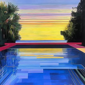 Richard PRINCE (Né en 1194) Mirror of the sunset, 2024.