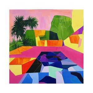 Richard PRINCE (Né en 1194) Sunset Mosaïc, 2024.