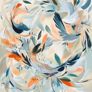 Chioma OKONKWO (Né en 1992) Dancing with the breeze,2021.