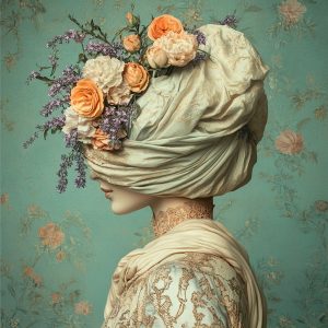 Antonia BEAUVOIR (Né en 1979) Blooming Elegance.2020.