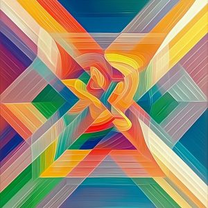 Mira LANGSTON (Née en 1971) Prismatic Fusion,2024.