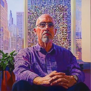 LILY YCF (Né en 1993) Urban Contemplation.2023.