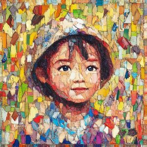 Thandiwe MOKOENA (Né en 1995) Childhood in colors,2023.