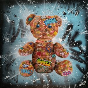 MAXIME BLACHERE (XX-XXIème siècle) Nounours Graffiti Bear.