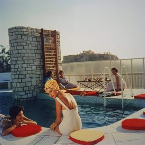 Slim AARONS (1916-2006) Penthouse Pool.