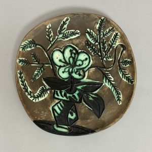 Pablo PICASSO (1881-1973) Assiette « Vase au bouquet », 1955