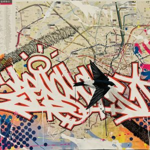 ZENOY (Né en 1974) Paris Plan de Métro.