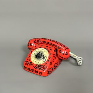 Keith HARING (1958-1990), Attribué à.   Téléphone Pop Shop, 1988.