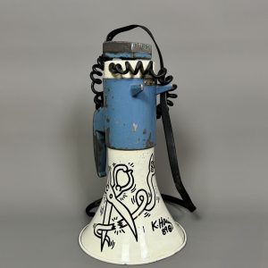 Keith HARING (1958-1990), Attribué à. M  Mégaphone, 1988.