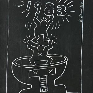Keith HARING (1958-1990), Attribué à  Sans titre, 1983.