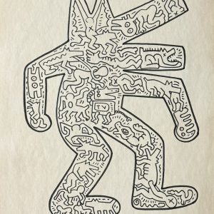 Keith HARING (1958-1990), Attribué à  Sans titre, 1983.
