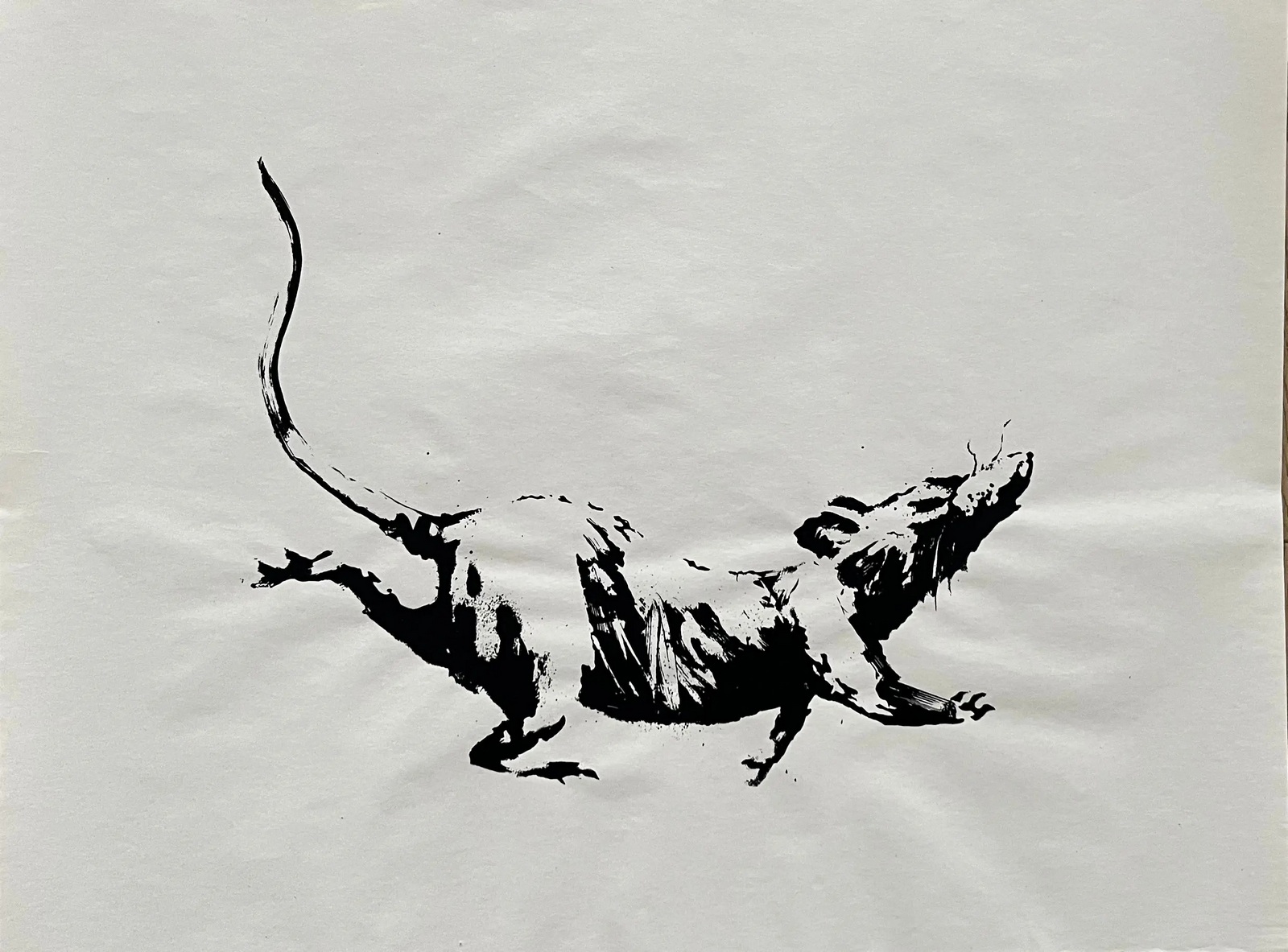 BANKSY (Anglais - Né en 1974 (d'aprés) "Gdp Rat" 2019