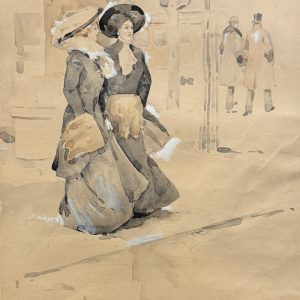 Ludwig MAROLD (1865-1898)  Etude d’élégantes.