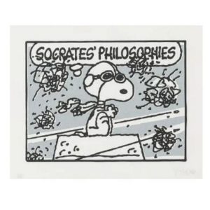 Mark DREW (Né en 1978)  Socrates Philosophies (Silver),2021.