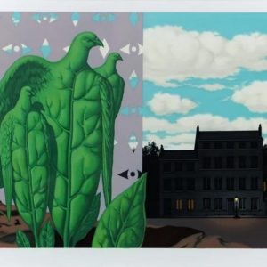 René MAGRITTE (1898-1967), D’Après.   Les Grands Oiseaux sont ceux de l’Ile au Trésor,1968.
