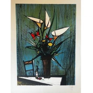 Bernard BUFFET (1928-1999)  Flowers.