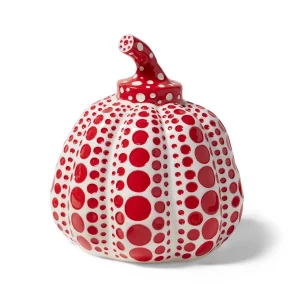 Yayoi KUSAMA (Né en 1929)  Pumpkin Red & White.