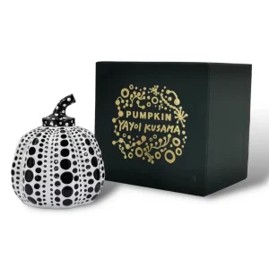 Yayoi KUSAMA (Né en 1929)  Pumpkin Black & White.