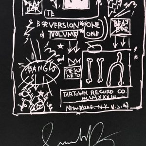Jean-Michel BASQUIAT (1960-1988), D’Après.  The Offs First Record,1983.