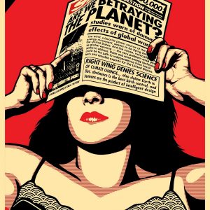 OBEY, Shepard FAIREY (Né en 1970), D’Après.  Are We Betraying the Planet ?, 2009.