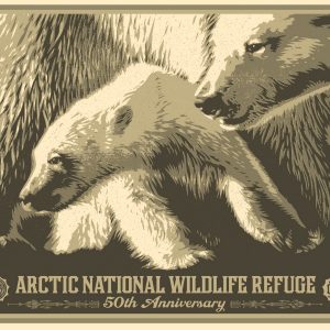 OBEY, Shepard FAIREY (Né en 1970), D’Après.  Arctic National Wildlife Refuge (50th Anniversary), 2010.