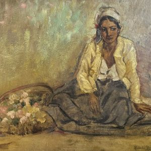 Alexandre ALTMANN (1885-1950)   Jeune femme assise.