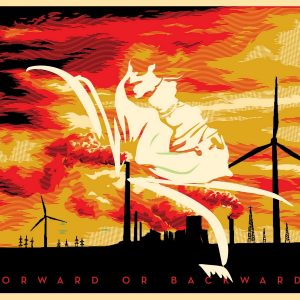 OBEY, Shepard FAIREY (Né en 1970), D’Après.  The Last Mountain (Forward or Backward _), 2011.