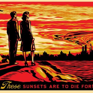 OBEY, Shepard FAIREY (Né en 1970), D’Après.  These Sunsets Are To Die For, 2007.