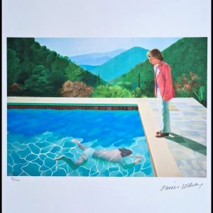 DAVID HOCKNEY (Né en 1937), D’Après. (After)  Portrait d’un Artiste (Bassin avec deux figures).