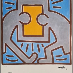 KEITH HARING (1958-1990), D’Après. (After)  Les hommes bleus.