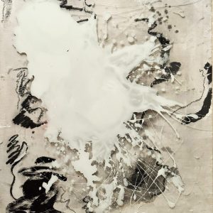 KLINGENBERG, Alias Alain de schütter (XX-XXI)  Composition abstraite blanche,2022.