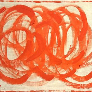 KLINGENBERG, Alias Alain de schütter (XX-XXI)  Composition abstraite rouge,2022.