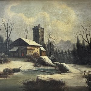 Petr Nikolajewitsch GRUZINSKY (1837-1892)  Village sous la neige.