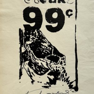 Andy WARHOL (1928-1987), D’Après.  Steaks 99cts.