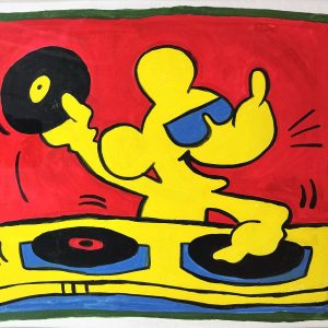 Keith HARING (1958-1990), Attribué à.  Sans titre, 1988.