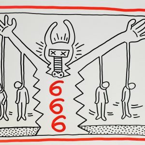 Keith HARING (1958-1990), Attribué à.  Sans titre, 1983.