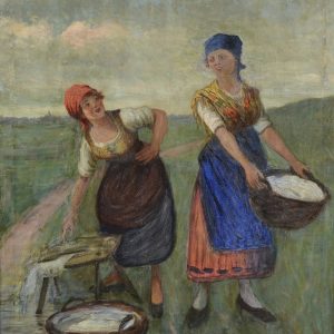Lajos POGANY (1873-1947)  Les lavandières,1923.