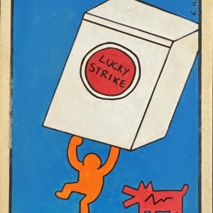 Keith HARING (1958-1990), Attribué à.   Lucky Strike.