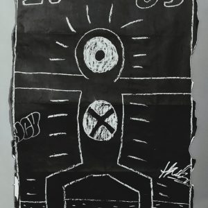 Keith HARING (1958-1990), Attribué à.  Subway drawing, 1983.