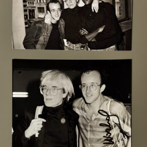 Andy WARHOL (1928-1987), D’Après.  Portrait d’Andy Warhol , J-M Basquiat et Keith Haringnnnf.