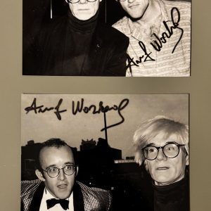 Andy WARHOL (1928-1987), D’Après.  Portrait d’Andy Warhol et Keith Haring .