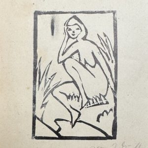 Otto MUELLER (1874-1930) ,D’Après.  Femme assise