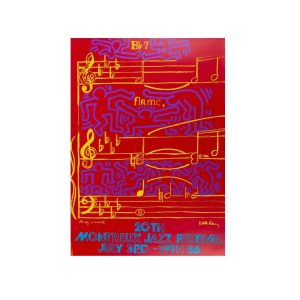 Keith HARING (1958-1990) - Andy WARHOL (1928-1987), D’Après.  20th Montreux Jazz Festival,1986.