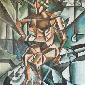 Liubov Sergeevna POPOVA (1889-1924), Attribué à.  Composition cubiste.
