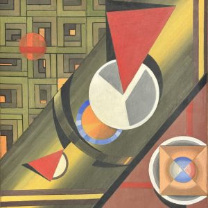 Kliment Nikolaevich REDKO (1897-1956), Attribué à.  Composition abstraite.