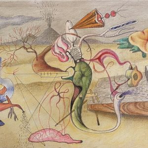 Frantisek JANOUSEK (1890-1943), Attribué à.  Composition surréaliste.