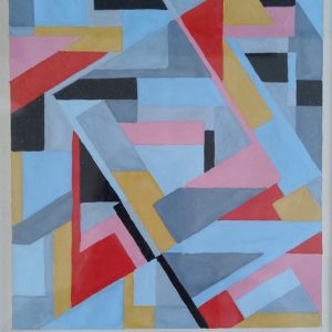 Franciska CLAUSEN (1889-1986)   Composition abstraite.