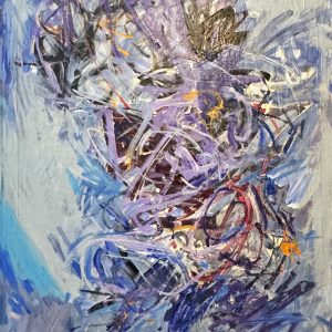 Michael WEST (1908, Chicago - 1991, New York), Corinne Michelle West dite.  Composition abstraite,1957.