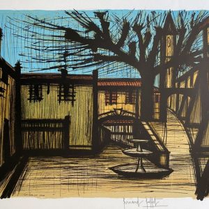 Bernard BUFFET (1928-1999) - La place, décor du premier acte de Carmen, 1981.